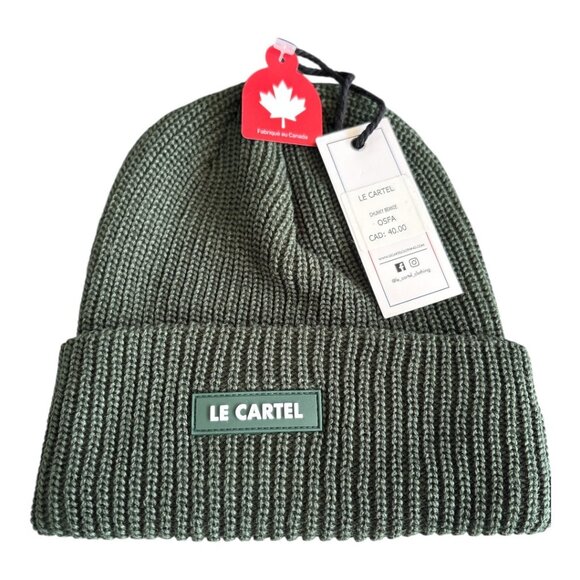 Le Cartel Chunky Beanie - One Size Fits All - Forest Green - Picture 1 of 1